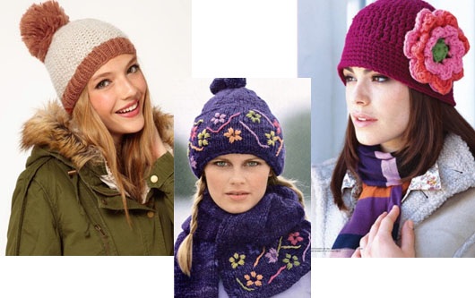 Gestrickte Damenmützen. Wie man eine Beanie strickt, mit Umschlag, voluminös, Winter, mit Arans, Querzopf. Schemata mit Modellbeschreibung