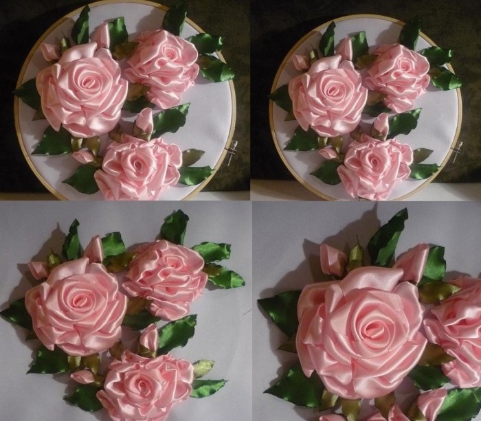 So stellen Sie Schritt für Schritt mit Ihren eigenen Händen eine Rose aus Foamiran, Kanzashi, Bändern, Stoff und Organza her. Meisterklasse, Video