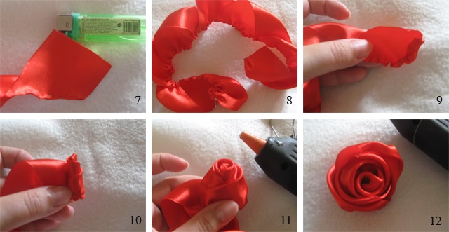 So stellen Sie Schritt für Schritt mit Ihren eigenen Händen eine Rose aus Foamiran, Kanzashi, Bändern, Stoff und Organza her. Meisterklasse, Video