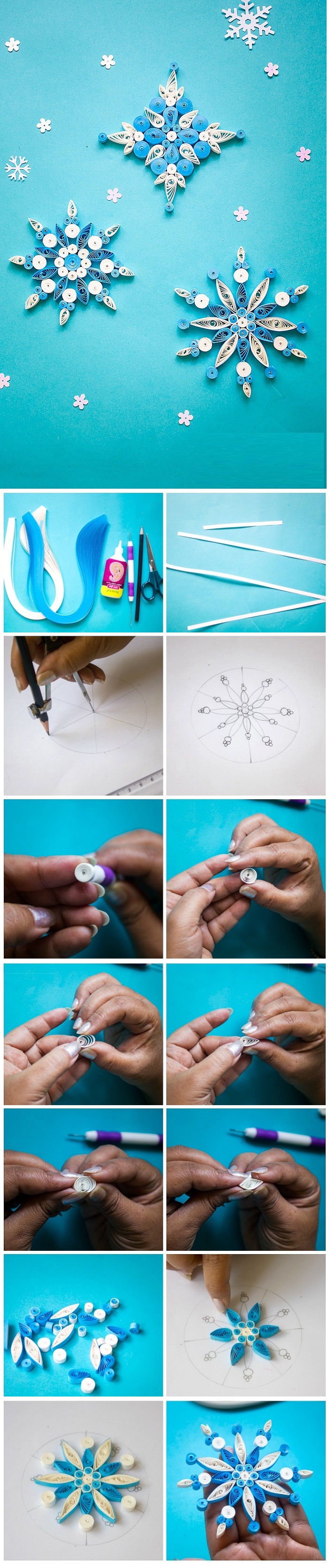 Quilling-Basteln für Anfänger. Muster: Schneeflocken, Schmetterling, Maus, Chrysantheme und andere Papierbasteleien