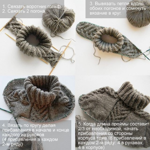 So stricken Sie Ärmel mit Stricknadeln. Schema für Anfänger mit Fotos Schritt für Schritt für Kinder