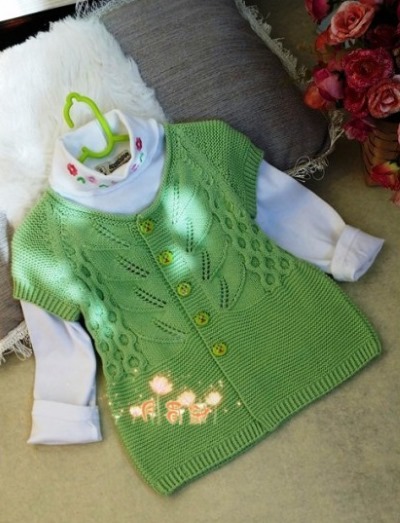 Wie man eine Strickjacke für ein Mädchen strickt, häkelt, Stricknadeln. Schemata, Fotos, Meisterklasse