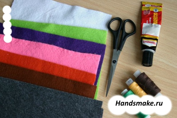 DIY-Fingertheater aus Filz. Muster, Vorlagen, Meisterkurse