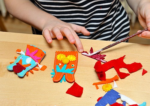DIY-Fingertheater aus Filz. Muster, Vorlagen, Meisterkurse