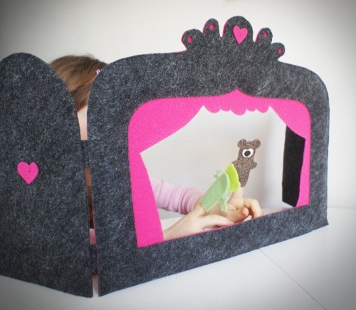 DIY-Fingertheater aus Filz. Muster, Vorlagen, Meisterkurse