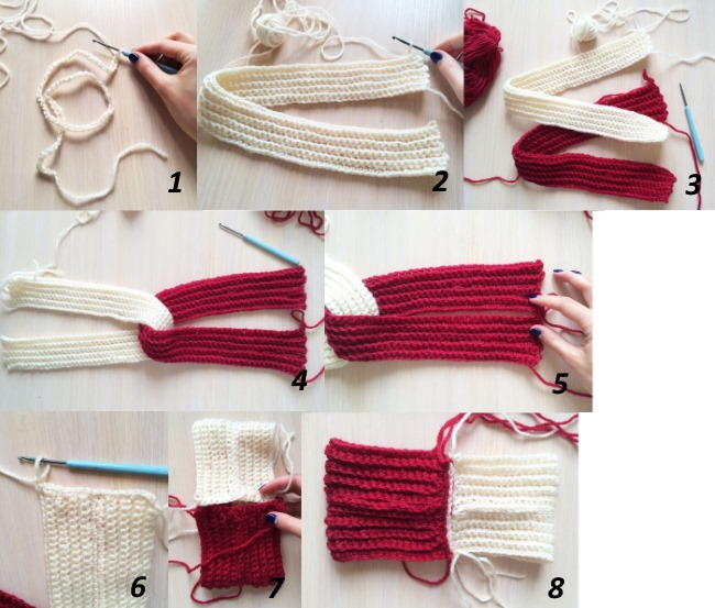 Gehäkeltes Stirnband für Damen und Mädchen. Modelle mit Strickbeschreibung