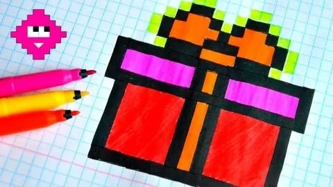 Bleistiftzeichnungen auf Zellen in einem Notizbuch, 3D, schön und einfach, einfach