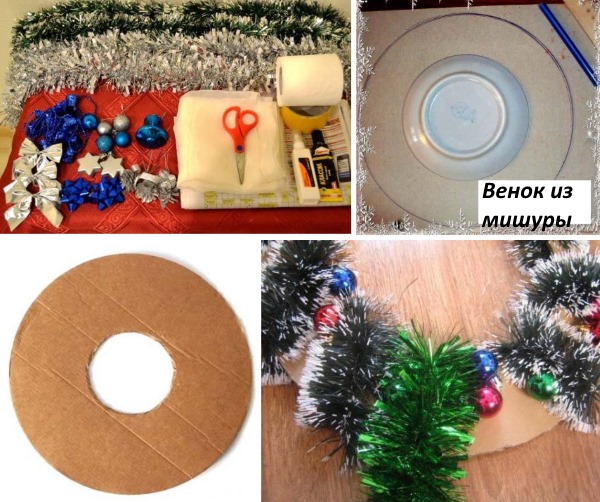 So basteln Sie einen Weihnachtskranz aus Tannenzapfen. Schritt-für-Schritt-Anleitungen, Fotos, Videos