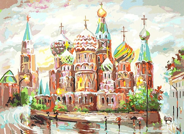 St. Basil's Cathedral Pictures for Kids. Drawing Master Class for Preschoolers. Drawings