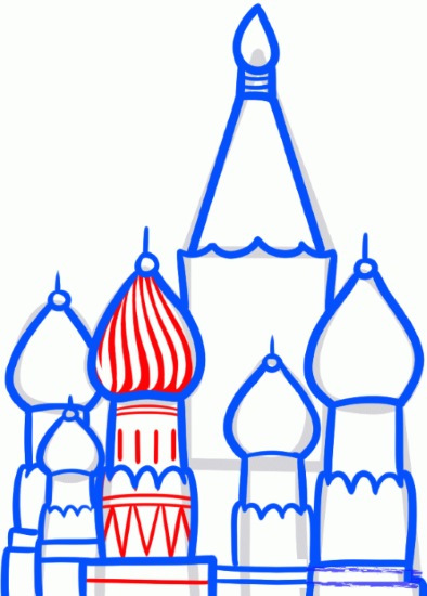 St. Basil's Cathedral Pictures for Kids. Drawing Master Class for Preschoolers. Drawings