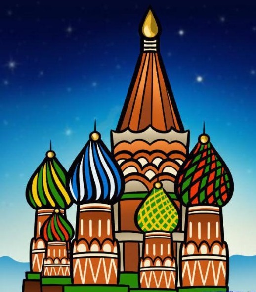 St. Basil's Cathedral Pictures for Kids. Drawing Master Class for Preschoolers. Drawings
