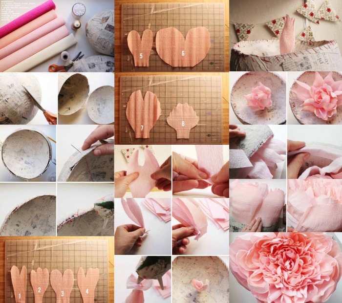 DIY-Papierblume. So machen Sie Schritt für Schritt voluminöse Blumen