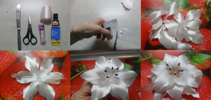 פרחים DIY עשויים מנייר צבעוני. תבניות, תבניות של פואמירן. כיתת אמן