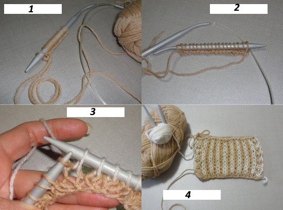 Stricken mit Nadeln in Brioche-Technik. Muster, Diagramm, Foto, Anleitung für Anfänger