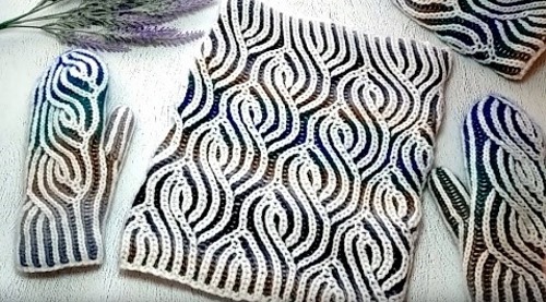 Stricken mit Nadeln in Brioche-Technik. Muster, Diagramm, Foto, Anleitung für Anfänger