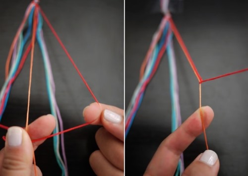 Wie man Kugeln aus Fäden webt. Muster von Armbändern für Anfänger aus Zahnseide, Video-Tutorials