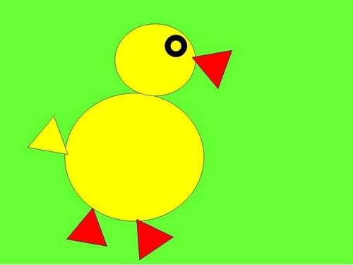 Figuren aus geometrischen Formen. Bilder für Kinder, Vorschulkinder, 1.-2. Klasse. Vorlagen für Bewerbungen