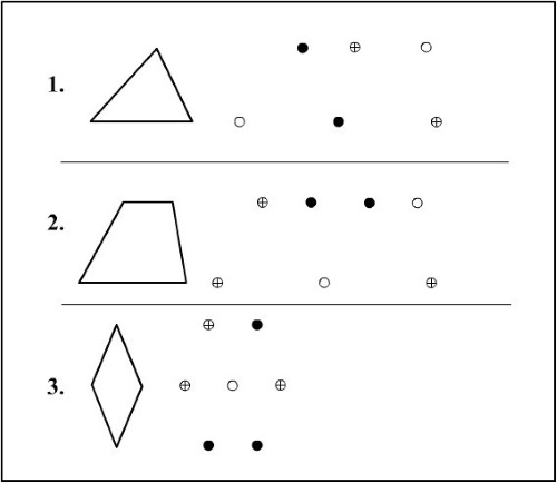 Figuren aus geometrischen Formen. Bilder für Kinder, Vorschulkinder, 1.-2. Klasse. Vorlagen für Bewerbungen
