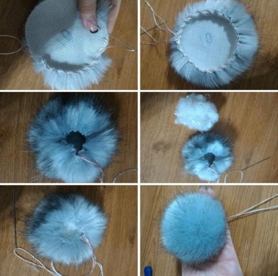 So stellen Sie mit Ihren eigenen Händen einen Pompon aus Garn für eine Mütze her. Schritt-für-Schritt-Anleitung, Fotos