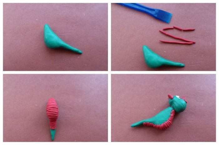 So machen Sie einen Drachen aus Plastilin. Schritt-für-Schritt-Anleitung mit Fotos für Anfänger