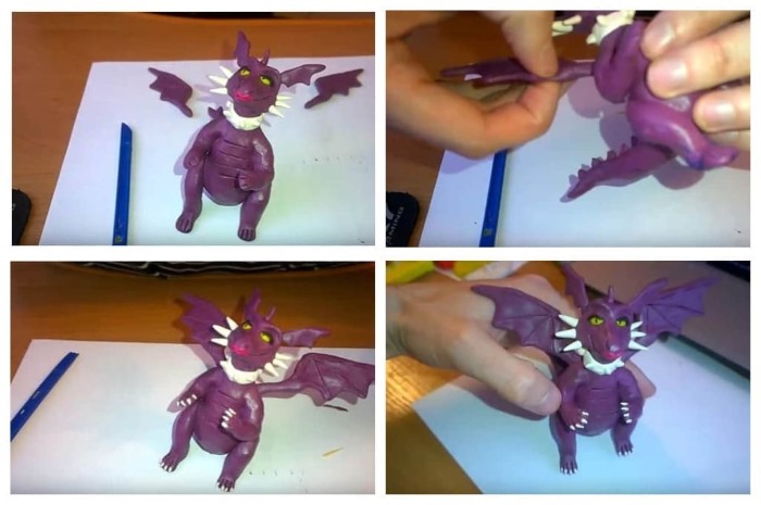 So machen Sie einen Drachen aus Plastilin. Schritt-für-Schritt-Anleitung mit Fotos für Anfänger