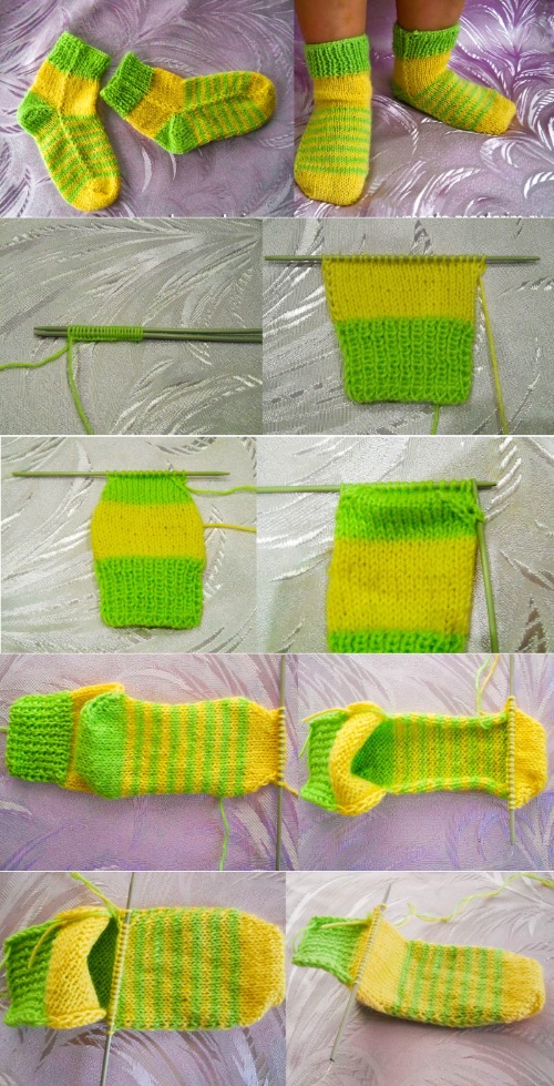 Calzini da lavorare a maglia con 2 ferri per bambini, uomini e donne. Modelli di tacchi e punte, istruzioni per principianti