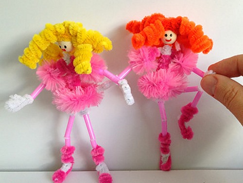 DIY-Bastelarbeiten aus Fuzzy-Draht für Kinder Schritt für Schritt. Meisterklasse, Foto