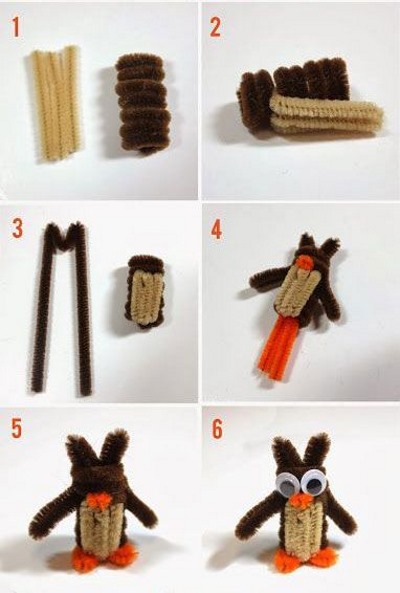 DIY-Bastelarbeiten aus Fuzzy-Draht für Kinder Schritt für Schritt. Meisterklasse, Foto
