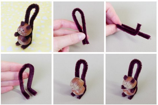 DIY-Bastelarbeiten aus Fuzzy-Draht für Kinder Schritt für Schritt. Meisterklasse, Foto