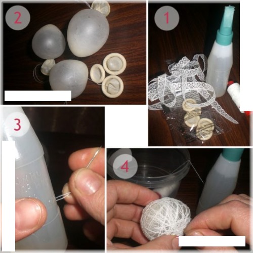 So stellen Sie Schritt für Schritt einen Knäuel aus Faden und PVA-Kleber mit Fotos für Anfänger her