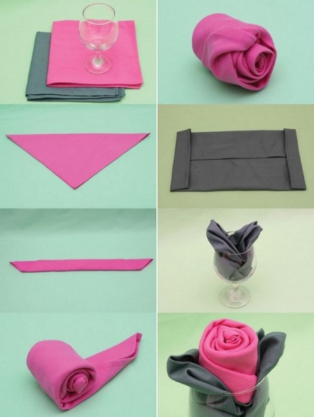 So machen Sie mit Ihren eigenen Händen Schritt für Schritt Blumen aus Servietten mit Fotos. Meisterklasse