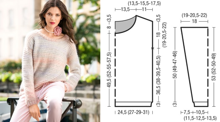 Modische Pullover für Damen 2024. Muster, Strickbeschreibung, Meisterklasse