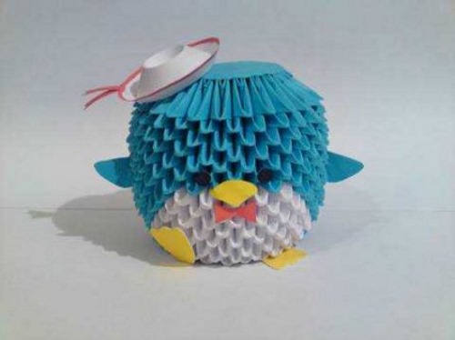 Modulares Origami für Anfänger aus Papier. Schritt-für-Schritt-Anleitung, Diagramme: Schwan, Vase, Blumen, Pfau, Drache, Storch