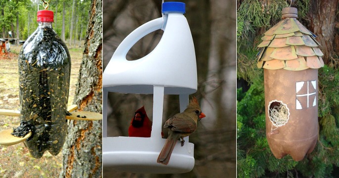 Basteln aus Plastikflaschen zum Selbermachen für die Hütte, den Garten, den Gemüsegarten, den Kindergarten, die Schule. Foto