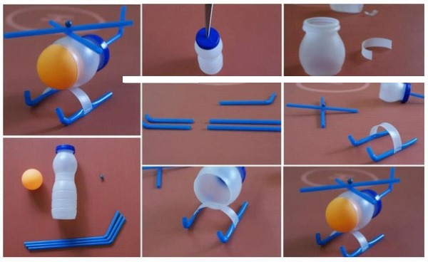 Basteln aus Plastikflaschen zum Selbermachen für die Hütte, den Garten, den Gemüsegarten, den Kindergarten, die Schule. Foto