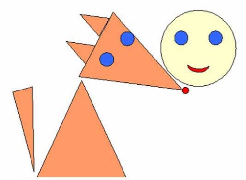 Basteln für Kinder aus geometrischen Formen der 1.-2.-3.-4. Klasse. Vorlagen, Anwendungen
