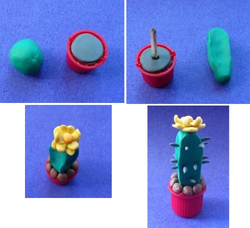 So stellen Sie Schritt für Schritt Kunsthandwerk aus Plastilin her. Kindlich, einfach, schön, Tiere, interessant. Foto