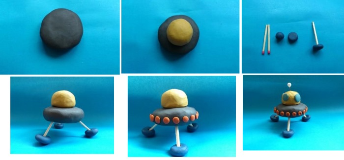 So stellen Sie Schritt für Schritt Kunsthandwerk aus Plastilin her. Kindlich, einfach, schön, Tiere, interessant. Foto