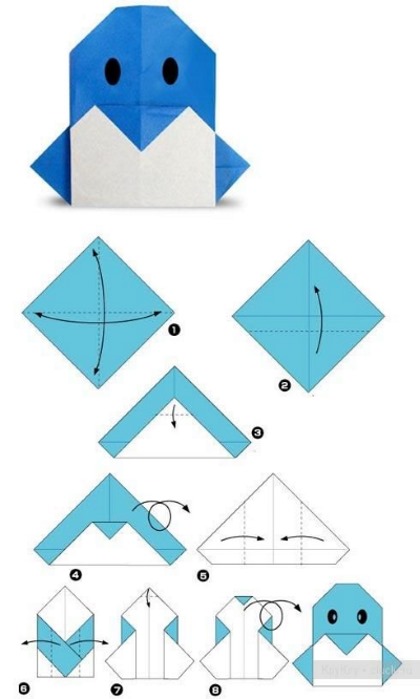 Schöne DIY-Papierbasteleien. Origami Schritt für Schritt, Vorlagen, Schritt für Schritt mit Fotos