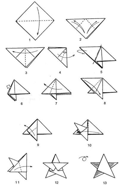 Schöne DIY-Papierbasteleien. Origami Schritt für Schritt, Vorlagen, Schritt für Schritt mit Fotos