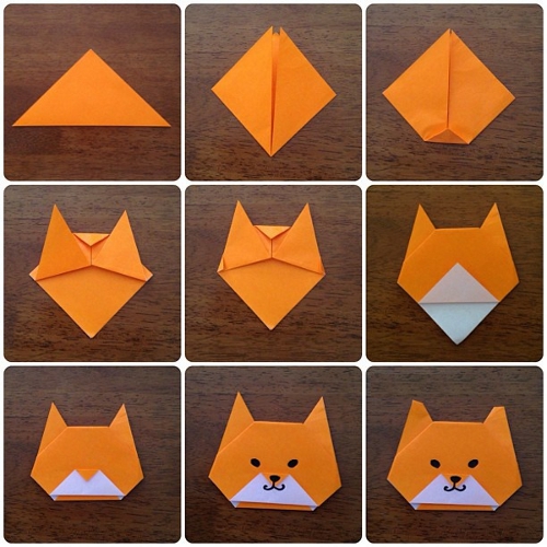 Schöne DIY-Papierbasteleien. Origami Schritt für Schritt, Vorlagen, Schritt für Schritt mit Fotos