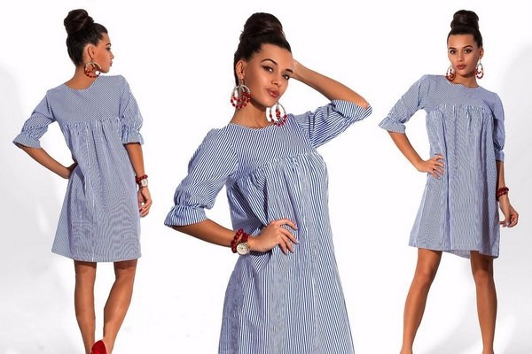 Wie man ein Trapezkleid für ein Mädchen näht. Schritt-für-Schritt-Anleitung mit Fotos, Schnittmuster