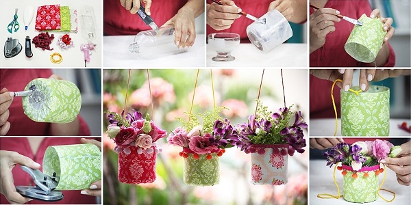 Basteln aus Plastikflaschen zum Selbermachen für die Hütte, den Garten, den Gemüsegarten, den Kindergarten, die Schule. Foto