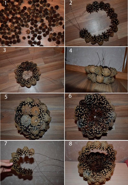 Schönes Kunsthandwerk aus Naturmaterialien mit Ihren eigenen Händen zu Hause. Meisterkurse Schritt für Schritt