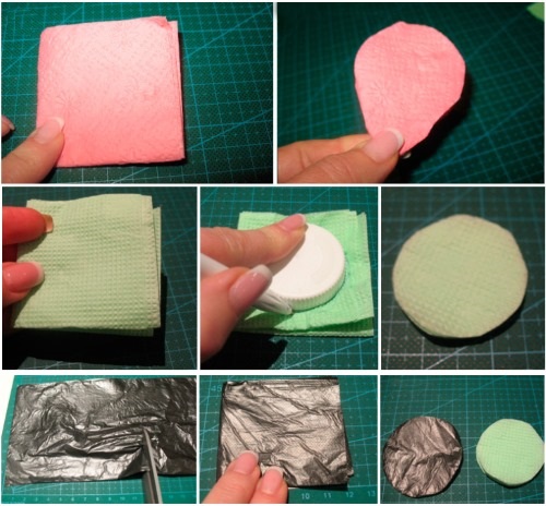 Basteln mit Papierservietten für Kinder. Meisterklasse Schritt für Schritt, Diagramme, Fotos