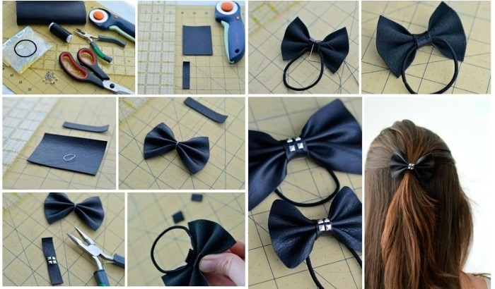 DIY-Haarbänder aus Satinbändern, Foamiran, Schleifen. Meisterklasse mit Fotos