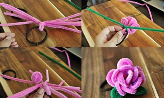 DIY-Haarbänder aus Satinbändern, Foamiran, Schleifen. Meisterklasse mit Fotos