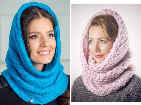 So stricken Sie mit Stricknadeln einen Snood-Schal für ein Mädchen oder einen Jungen. Schema und Beschreibung für Anfänger