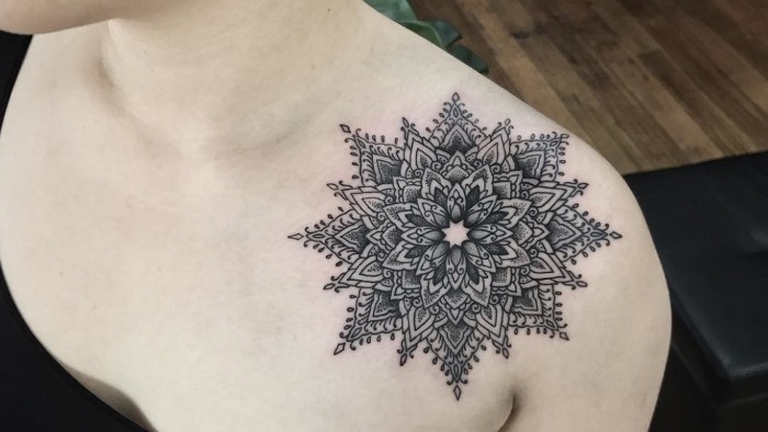 Punktmalerei mit Konturen. Muster, Schablonen für Anfänger, geometrische Formen