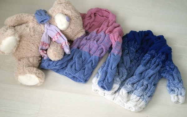 Stricken für Mädchen. Modische Modelle, Muster mit Beschreibungen von Strickwaren